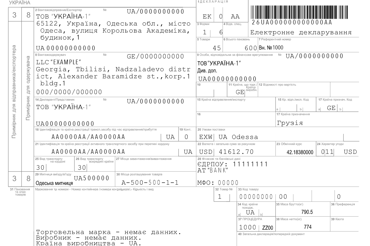 Скан документа